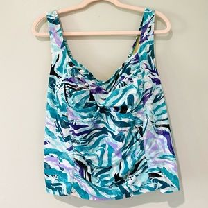 Swimsuits for All Tankini Top Sz 22